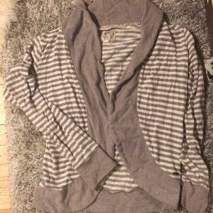 Light brown and cream striped sweater *LAST CHANCE*